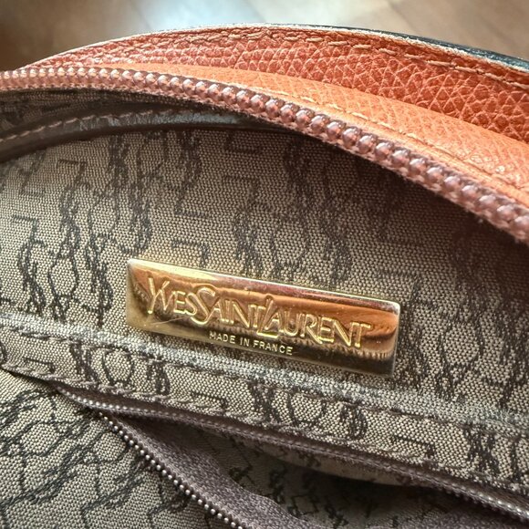 VINTAGE "YSL" Yves Saint Laurent STUDDED SHOULDER BAG - Picture 3 of 5